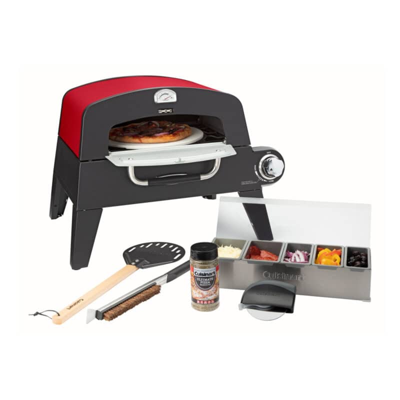 Cuisinart Outdoors® Pizza Oven - Black-Red - 4