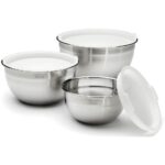 Cuisinart Stainless Steel Mixing Bowls with Lids - Set of 3 - 1