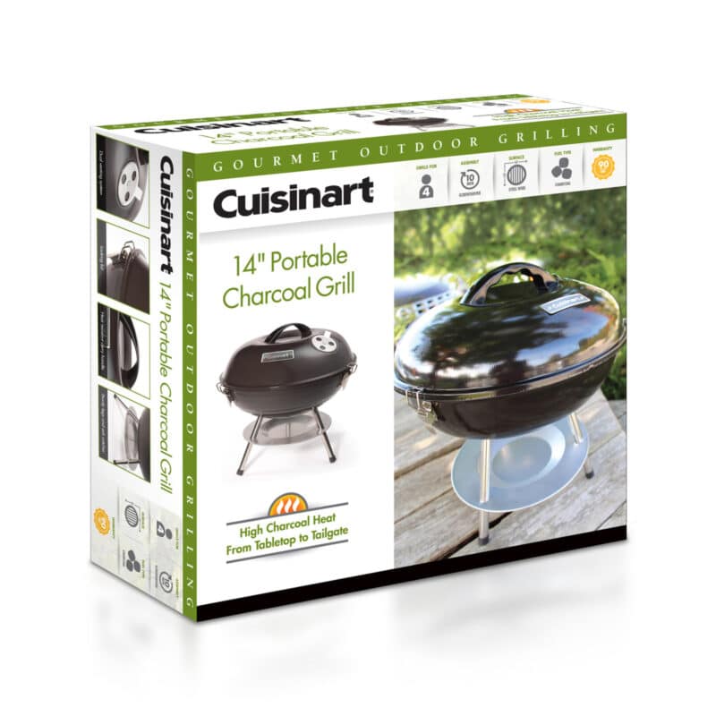 Cuisinart Outdoors® 14" Charcoal Grill - Black - 3