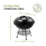 Cuisinart Outdoors® 14" Charcoal Grill - Black - 7