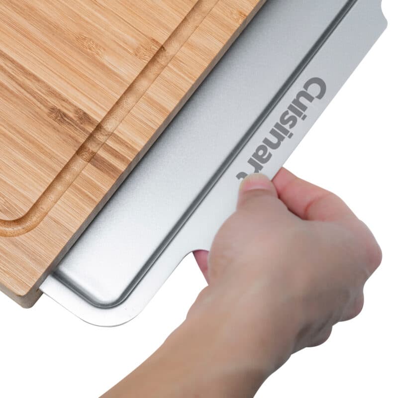 Cuisinart Outdoors® Bamboo Cutting Board With Hidden Tray - Bamboo - 4