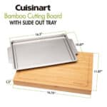 Cuisinart Outdoors® Bamboo Cutting Board With Hidden Tray - Bamboo - 7