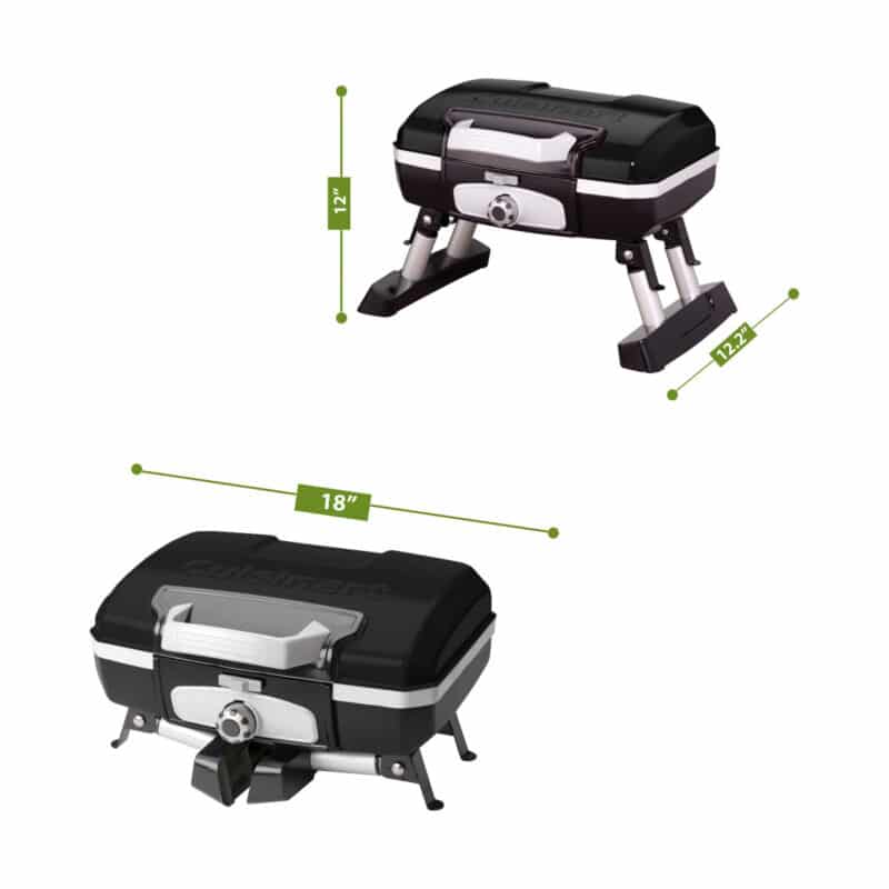 Cuisinart Outdoors® Petite Gourmet Portable Gas Grill - Black - 5