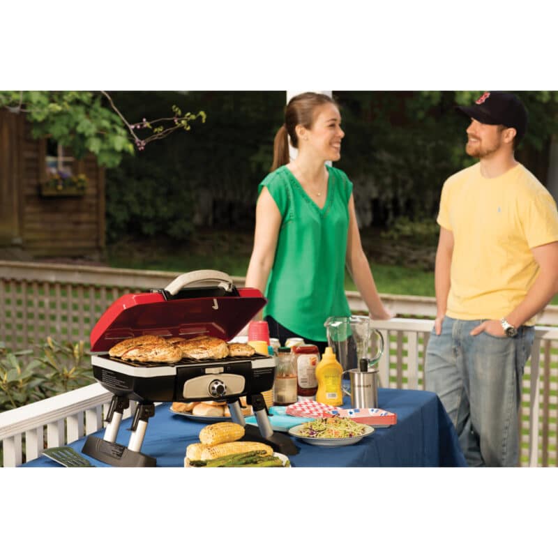 Cuisinart Outdoors® Petite Gourmet Portable Gas Grill - Red - 5