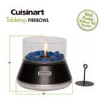 Cuisinart Outdoors® Petite Tabletop Fire Bowl - Black - 2