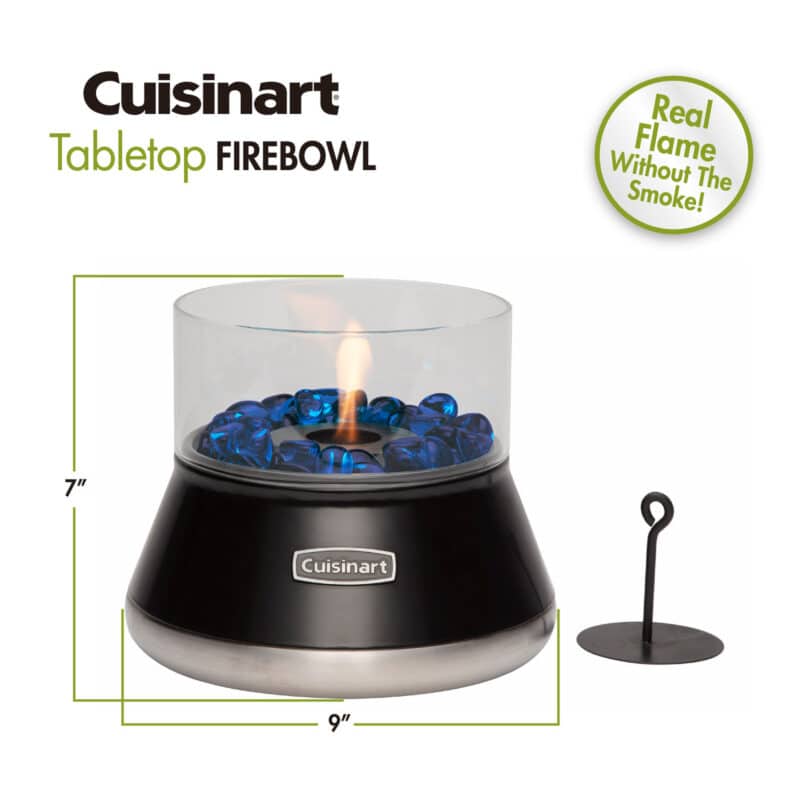 Cuisinart Outdoors® Petite Tabletop Fire Bowl - Black - 2