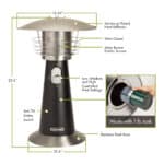 Cuisinart Outdoors® Tabletop Patio Heater - Black - 2