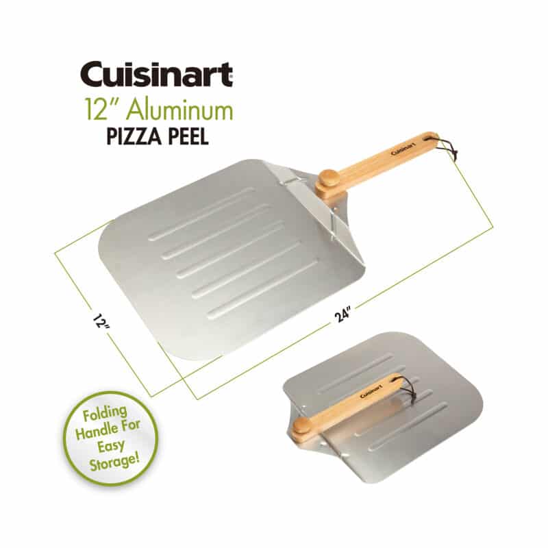 Cuisinart Outdoors® 12" Aluminum Pizza Peel - Stainless Steel - 3
