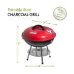 Cuisinart Outdoors® 14" Charcoal Grill - Red - 5
