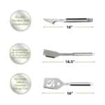 Cuisinart Outdoors® 14 Piece Deluxe Grill Tool Set - Stainless Steel - 6
