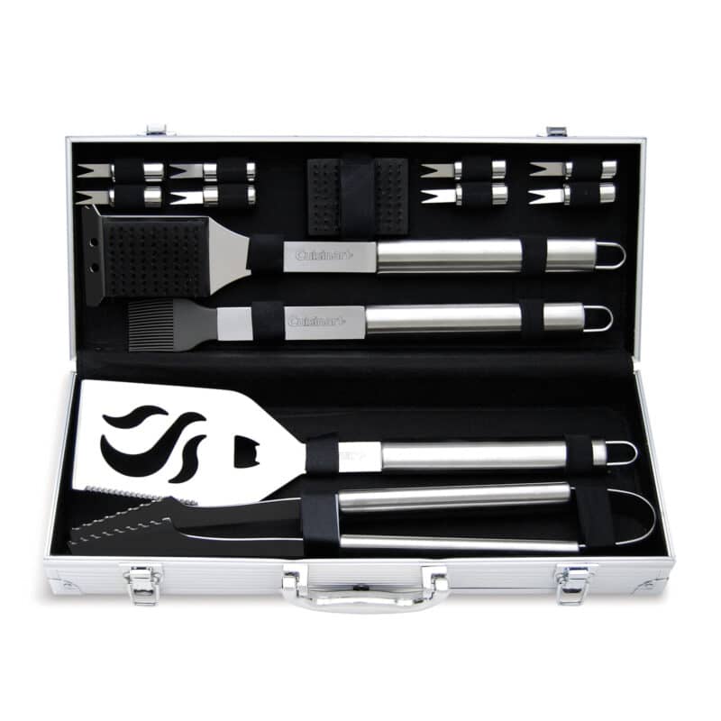 Cuisinart Outdoors® 14 Piece Deluxe Grill Tool Set - Stainless Steel
