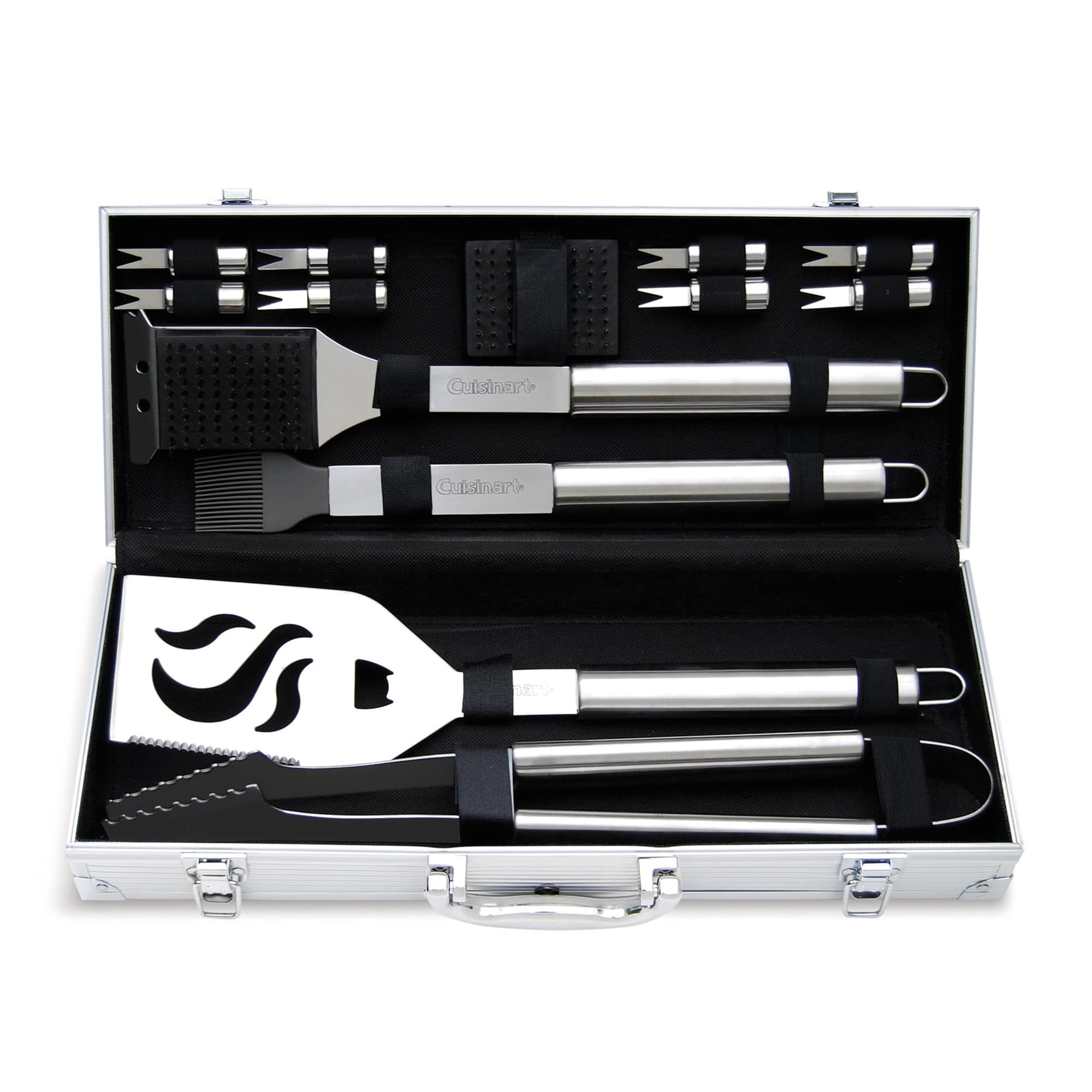 Cuisinart Outdoors® 14 Piece Deluxe Grill Tool Set - Stainless Steel
