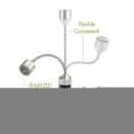 Cuisinart Outdoors® 2-Piece Magnetic LED Grill Lights - Black - 5