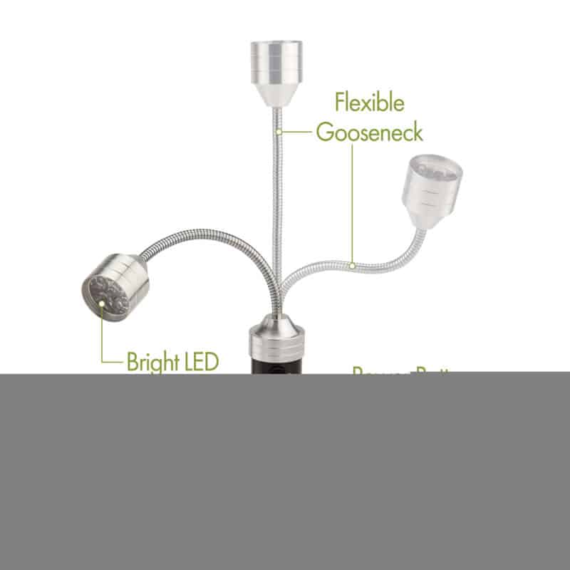 Cuisinart Outdoors® 2-Piece Magnetic LED Grill Lights - Black - 5