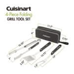 Cuisinart Outdoors® 4-Piece Folding Grill Tool Set - Charcoal - 8