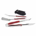 Cuisinart Outdoors® 4-Piece Grill Tool Set - Red - 1