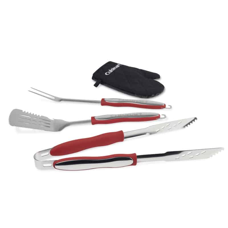 Cuisinart Outdoors® 4-Piece Grill Tool Set - Red - 1