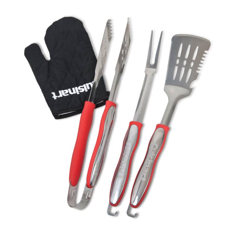 Cuisinart Outdoors® 4-Piece Grill Tool Set - Red - 2