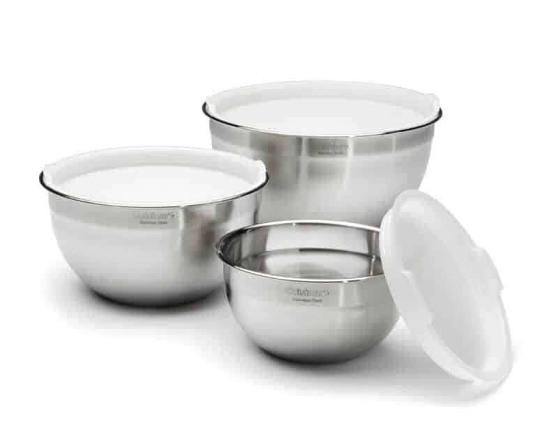 Cuisinart S/S Mixing Bowls w/Lids (Set of 3)