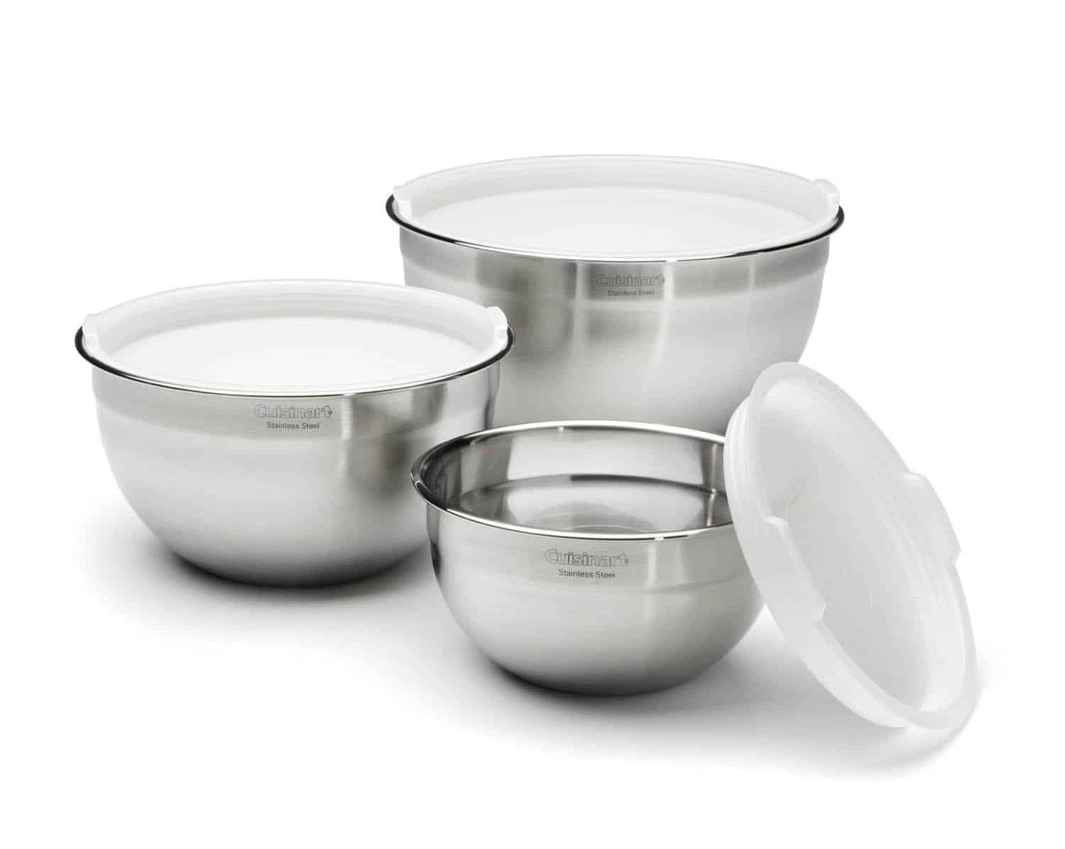 Cuisinart S/S Mixing Bowls w/Lids (Set of 3)