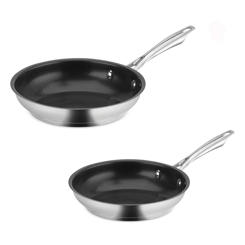 Cuisinart Professional Series Stainless Steel 2-Pack Non-Stick Skillet Set - 1