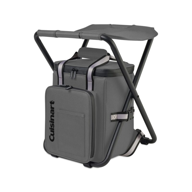 Cuisinart Outdoors Folding Chair Backpack Cooler - Medium Grey - 1