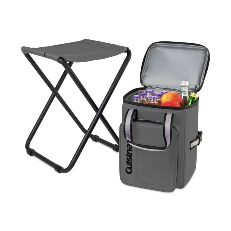 Cuisinart Outdoors Folding Chair Backpack Cooler - Medium Grey - 3