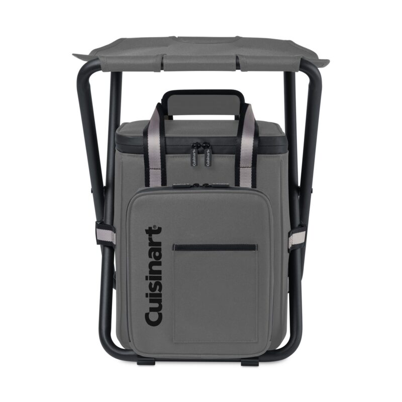 Cuisinart Outdoors Folding Chair Backpack Cooler - Medium Grey - 4