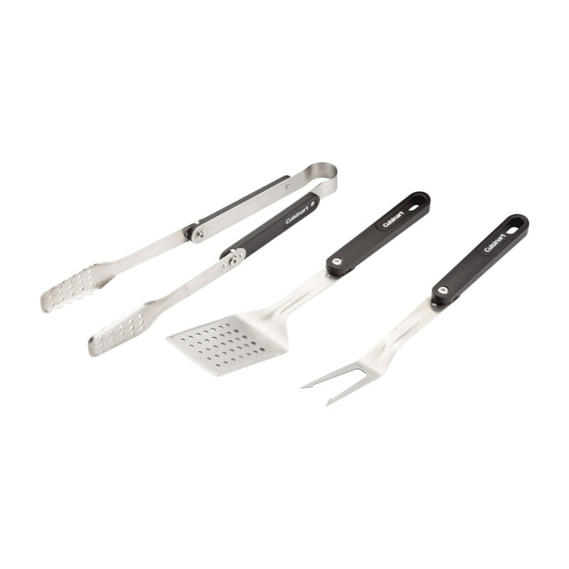 Cuisinart Outdoors 4-Piece Folding Grill Tool Set - Charcoal - 2