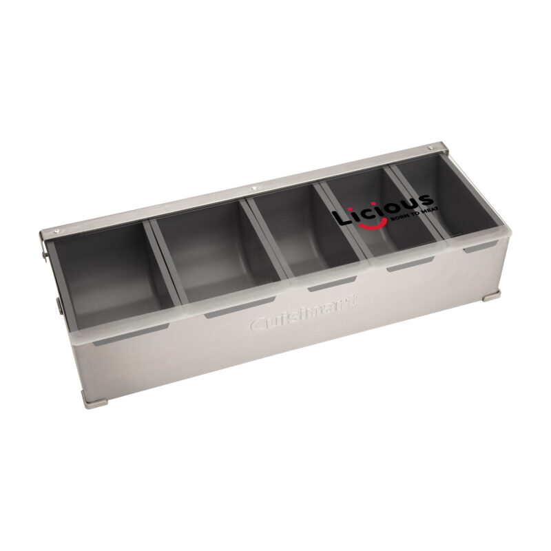 Cuisinart Outdoors Condiment and Topping Station - Stainless Steel - 6