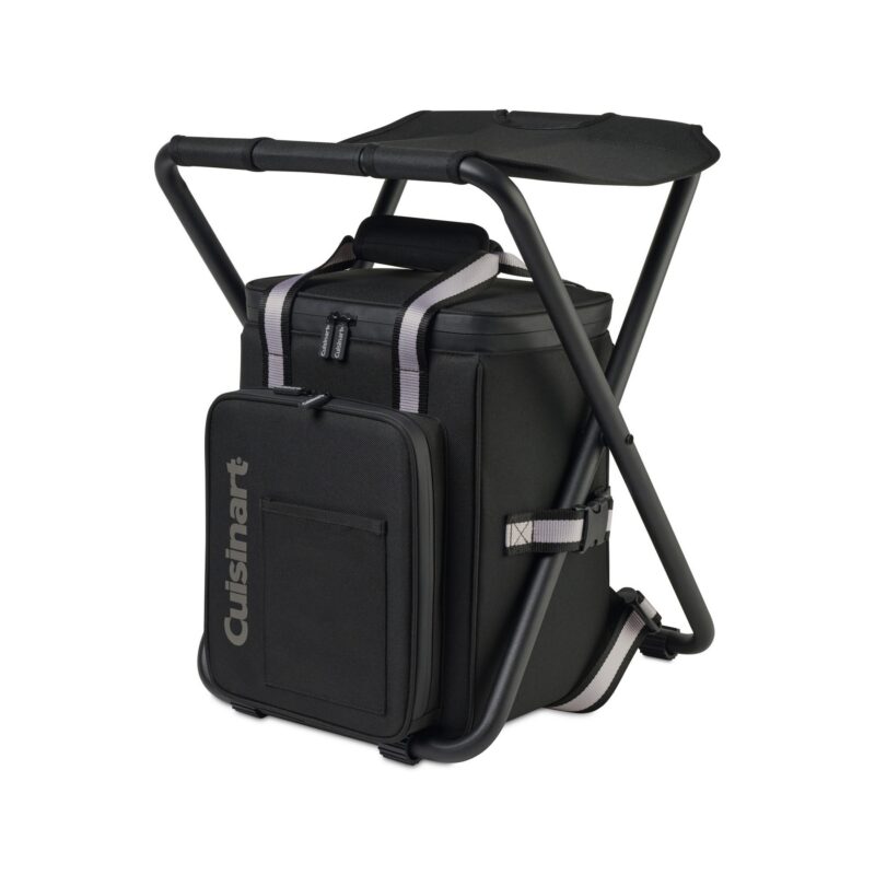 Cuisinart Outdoors Folding Chair Backpack Cooler - Black - 1