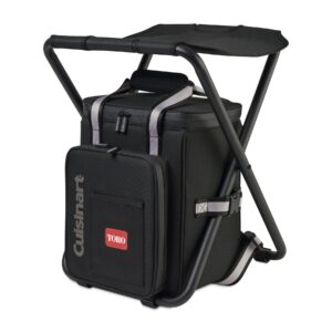 Cuisinart Outdoors Folding Chair Backpack Cooler - Black