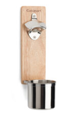 Cuisinart Outdoors Magnetic Bottle Opener & Cup Holder - Wood - 1