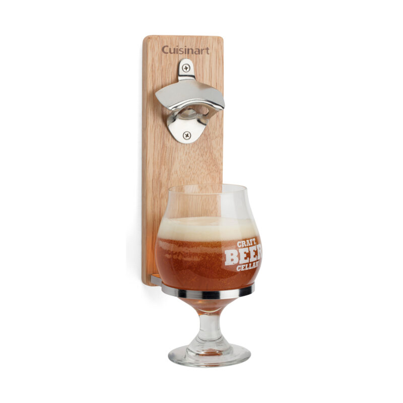 Cuisinart Outdoors Magnetic Bottle Opener & Cup Holder - Wood - 5