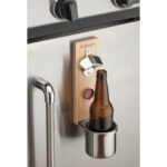 Cuisinart Outdoors Magnetic Bottle Opener & Cup Holder - Wood - 7