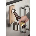 Cuisinart Outdoors Magnetic Bottle Opener & Cup Holder - Wood - 8