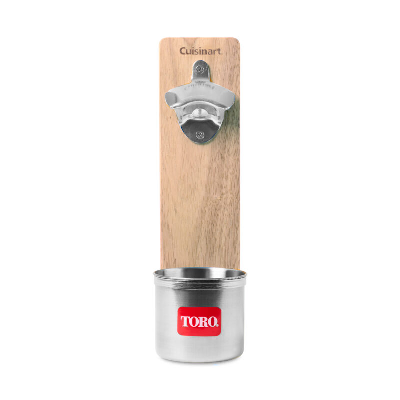 Cuisinart Outdoors Magnetic Bottle Opener & Cup Holder - Wood - 9