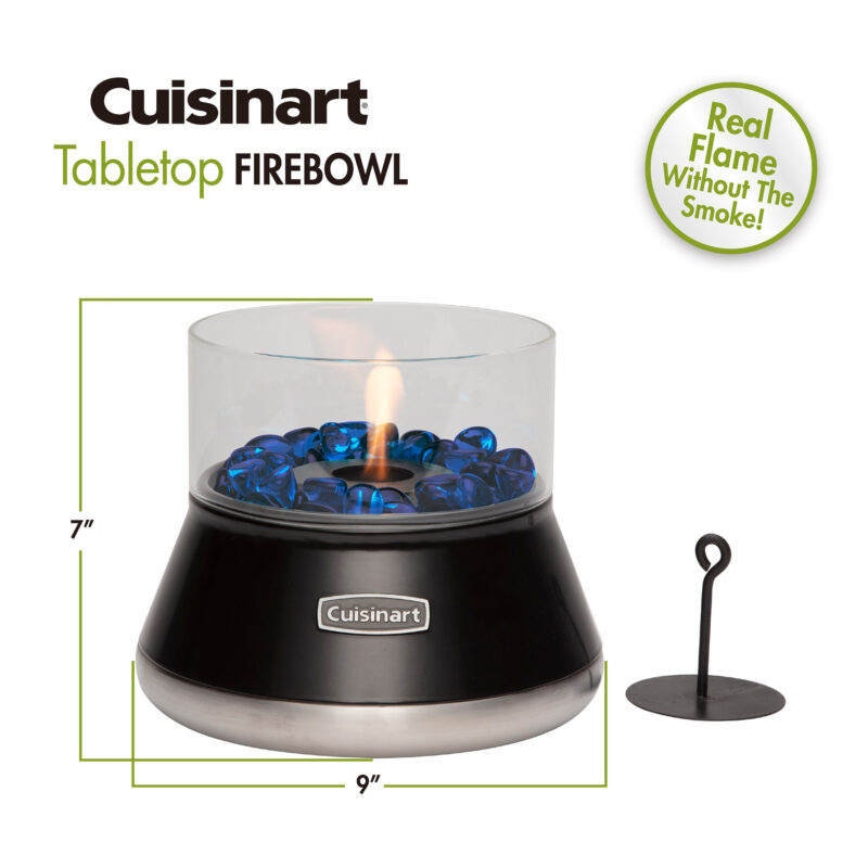 Cuisinart Outdoors Petite Tabletop Fire Bowl - Black - 2