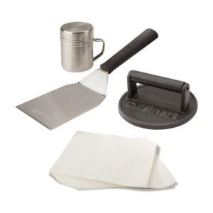 Cuisinart Outdoors Smashed Burger Kit - Black