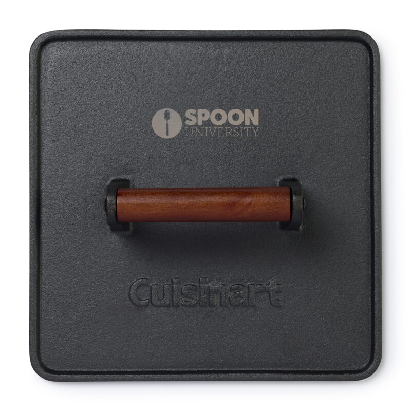 Cuisinart Outdoors XL Cast Iron Griddle Press - Black - 5