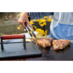 Cuisinart Outdoors XL Cast Iron Griddle Press - Black - 7